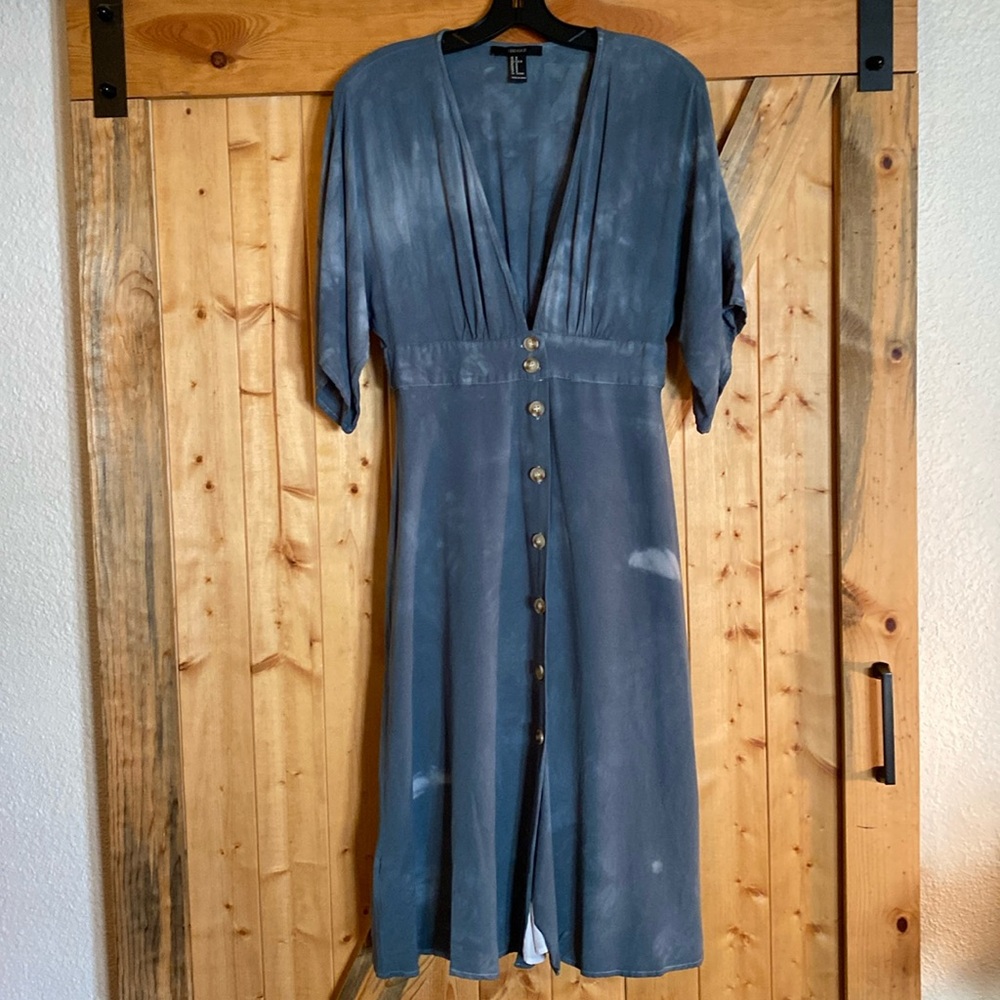 Forever 21 Hand Dyed Button Down Dress